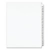 Avery Preprinted Legal Exhibit Side Tab Index Dividers, Avery Style, 25-Tab, 226 To 250, 11 X 8.5, White, 1 Set, (1339) (AVE01339)