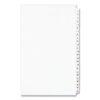Avery Preprinted Legal Exhibit Side Tab Index Dividers, Avery Style, 25-Tab, 1 To 25, 14 X 8.5, White, 1 Set, (1430) (AVE01430)