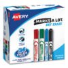Avery Marks A Lot Desk/pen-Style Dry Erase Marker Value Pack, Assorted Broad Bullet/chisel Tips, Assorted Colors, 24/pack (29870) (AVE29870)