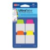 Avery Ultra Tabs Repositionable Tabs, Mini Tabs: 1" x 1.5", 1/5-Cut, Assorted Neon Colors, 80/Pack (AVE74762)