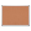 MasterVision Earth Cork Board, 72" x 48", Tan Surface, Satin Aluminum Frame (BVCCA271790)
