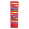 Carson-Dellosa Education Storage Pocket Chart, 10 Pockets, Hanger Grommets, 14 X 47, Red (CDPCD5653)