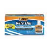 BIC Wite-Out Quick Dry Correction Fluid, 20 mL Bottle, White, Dozen (BICWOFQD12WE)