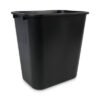 Boardwalk Soft-Sided Wastebasket, 28 qt, Plastic, Black (BWK28QTWBBLA)
