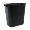 Boardwalk Soft-Sided Wastebasket, 14 Qt, Plastic, Black (BWK14QTWBBLA)