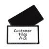 C-Line Slap-Stick Magnetic Label Holders, Side Load, 4.25 X 2.5, Black, 10/pack (CLI87700)