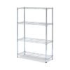 Alera Residential Wire Shelving, Four-Shelf, 36w X 14d X 54h, Silver (ALESW843614SR)