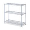Alera Residential Wire Shelving, Three-Shelf, 36w X 14d X 36h, Silver (ALESW833614SR)