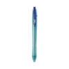 BIC ReVolution Ocean Bound Ballpoint Pen, Retractable, Medium 1 mm, Blue Ink, Translucent Blue Barrel, Dozen (BICBPRR11BE)