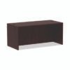 Alera Valencia Series Straight Front Desk Shell, 65" X 29.5" X 29.63", Mahogany (ALEVA216630MY)