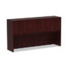 Alera Valencia Series Hutch with Doors, 4 Compartments, 64.75w x 15d x 35.38h, Mahogany (ALEVA286615MY)