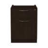 Alera Valencia Series Hanging Pedestal File, Left/right, 2-Drawers: Box/file, Legal/letter, Espresso, 15.63" X 20.5" X 19.25" (ALEVA552222ES)