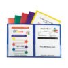 C-Line Classroom Connector Folders, 11 X 8.5, Clear/assorted, 6/pack (CLI32010)