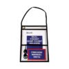C-Line 2-Pocket Shop Ticket Holder w/Setrap, Black Stitching, 150-Sheet, 9 x 12, 15/Box (CLI38912)