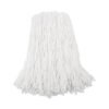Boardwalk Premium Cut-End Wet Mop Heads, Rayon, 16oz, White, 12/carton (BWK216RCT)