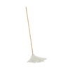 Boardwalk Handle/Deck Mops, #16 White Rayon Head, 48" Natural Wood Handle (BWK116R)