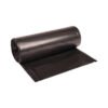 Boardwalk High-Density Can Liners, 56 gal, 19 mic, 43" x 47", Black, Perforated Roll, 25 Bags/Roll, 6 Rolls/Carton (BWK434722BLK)
