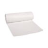 Boardwalk Low-Density Waste Can Liners, 60 gal, 0.5 mil, 38" x 58", White, Perforated Roll, 10 Bags/Roll, 10 Rolls/Carton (BWK515)