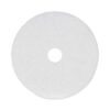 Boardwalk Polishing Floor Pads, 20" Diameter, White, 5/carton (BWK4020WHI)