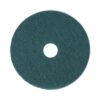 Boardwalk Heavy-Duty Scrubbing Floor Pads, 18" Diameter, Green, 5/carton (BWK4018GRE)