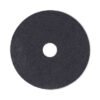 Boardwalk Stripping Floor Pads, 18" Diameter, Black, 5/carton (BWK4018BLA)
