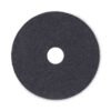 Boardwalk Stripping Floor Pads, 17" Diameter, Black, 5/carton (BWK4017BLA)
