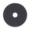 Boardwalk Stripping Floor Pads, 16" Diameter, Black, 5/carton (BWK4016BLA)