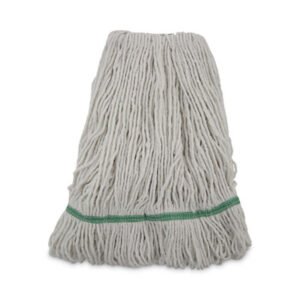 Boardwalk Narrowband Looped-End Mop Head, Premium Standard Head, Cotton/Rayon Fiber, Medium, White (BWK502WHNB)