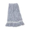 Boardwalk Mop Head, Floor Finish, Narrow, Rayon/polyester, Large, White/blue, 12/carton (BWK543CT)