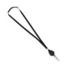 Advantus Lanyards with Retractable ID Reels, Metal Clip Fastener, 34" Long, Black, 12/Pack (AVT75549)
