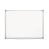 MasterVision Earth Silver Easy Clean Dry Erase Boards, 36" x 24", White Surface, Satin Aluminum Frame (BVCMA0300790)
