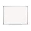 MasterVision Earth Gold Ultra Magnetic Dry Erase Boards, 24" x 36", White Surface, Satin Aluminum Frame (BVCMA0307790)