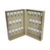 CONTROLTEK Combination Lockable Key Cabinet, 28-Key, Metal, Sand, 7.75 x 3.25 x 11.5 (CNK500124)