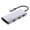 Belkin Connect 5-in-1 Multiport Adapter Hub, Gray (BLKPVC002BTSGY)