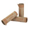 CONTROLTEK Gunshell Crimped-End Coin Wrapper, Quarters, $10.00, Kraft/Orange, 1,000/Carton (CNK560054)
