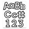 Carson-Dellosa Education EZ Letter Combo Packs, White with Black Trim, 4"h, 219 Characters (CDP130100)