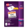 Avery Clip-Style Name Badge Holder With Laser/inkjet Insert, Top Load, 4 X 3, White, 100/box (AVE74541)