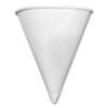Coffee Pro Paper Cone Cups, 3.2 oz, White, 200/Pack (CFRCPSLCONESTD)