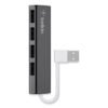 Belkin Ultra-Slim Travel Hub, 4 Ports, Nightshade/White (BLKF4U042BT)