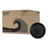 Boardwalk Hi-Impact Plastic Dinnerware, Plate, 10" dia, Black, 125/Sleeve, 4 Sleeves/Carton (BWKPLHIPS10BL)