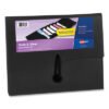 Avery Slide and View Expanding File, 6 Sections, Hook/Loop Closure, Letter Size, Black (AVE73542)