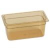 Carlisle StorPlus High Heat Food Pan, 5.7 qt, 12.75 x 12.75 x 6, Amber, Plastic (CFS3086213)