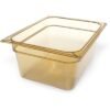 Carlisle StorPlus High Heat Food Pan, 8.7 qt, 10.38 x 12.75 x 6, Amber, Plastic (CFS10422B13)
