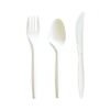 Boardwalk Three-Piece Cutlery Kit, Mediumweight, Fork/Knife/Spoon, 6.97", Plastic, White, 250/Carton (BWK3COMBOKITPP)