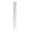 Boardwalk Heavyweight Wrapped Polystyrene Cutlery, Knife, Plastic, White, 1,000/Carton (BWKKNIFEWHPSIW)