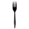 Boardwalk Mediumweight Polypropylene Cutlery, Fork, Plastic, Black, 1,000/Carton (BWKFORKBLPP)