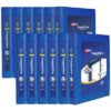 Avery Framed View Heavy-Duty Binders, 3 Rings, 1" Capacity, 11 x 8.5, Navy Blue, 12/Carton (AVE68055CT)