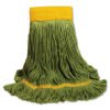 Boardwalk Ecomop Looped-End Mop Head, Recycled Fibers, Large Size, Green (BWK1200LEA)