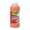 Crayola Premier Tempera Paint, Orange, 16 Oz Bottle (CYO541216036)