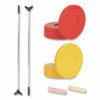Champion Sports Economy Shuffleboard Set, 15-ft Court, Four 51" Cues, Eight Discs (CSISBA20)
